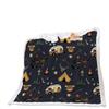 Blanket 2D Digital Printing Lamb Fleece Crystal Fleece Travel Camping Blanket Blanket