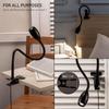 Adjustable Clip-on Table Lamp Metal Clamp Spotlight Reading Light Versatile Book Light  Headboards