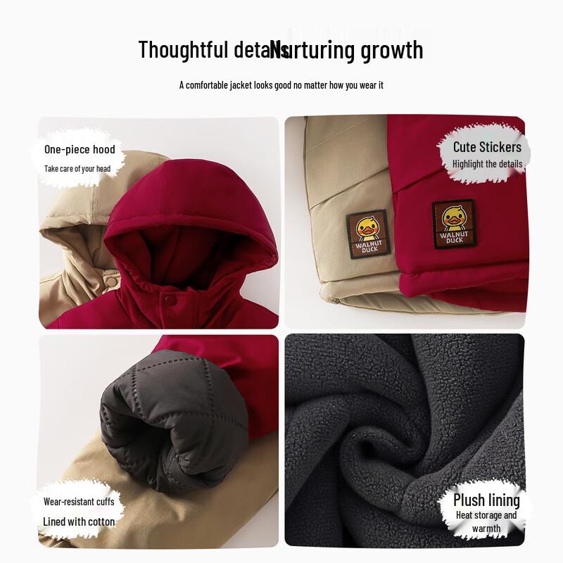 WALNUT DUCK Boys' Hooded Winter Padded Jacket