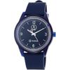 Q&Q SmileSolar Men's Solar-Powered Analog Watch with Waterproof Urethane Strap, Navy Blue, RP10-004