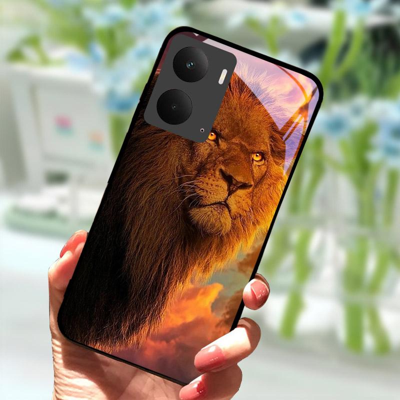 Para Realme P3 5G Capa Traseira de Vidro Temperado Para Realme P3 5G Capa Traseira à Prova de Choque RealmeP3 P 3 Concha Protetora de PC Rígido