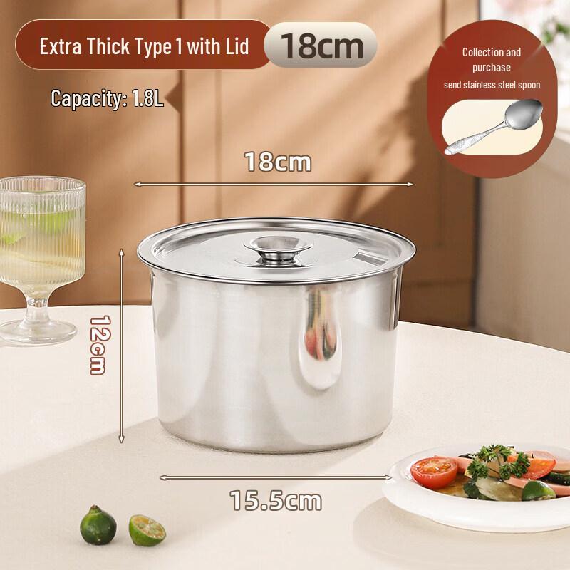 Сверхтолстая миска для смешивания из нержавеющей стали 304 Qiwei с крышкой