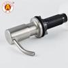 Kitchen Sink Soap Dispenser 304 Stainless Steel Bronze Liquid Dis Washing Soap Dispenser with 500ml  clear Plastic Bottle