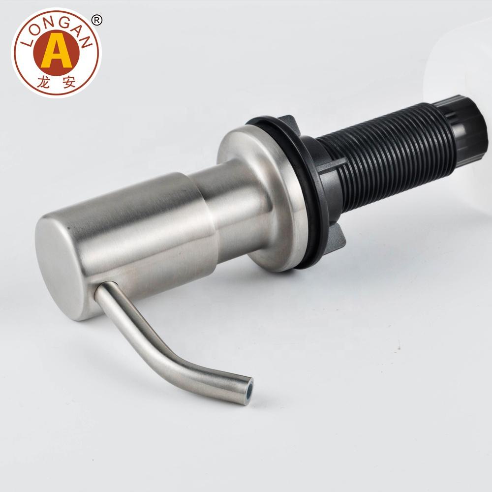 Kitchen Sink Soap Dispenser 304 Stainless Steel Bronze Liquid Dis Washing Soap Dispenser with 500ml clear Plastic Bottle