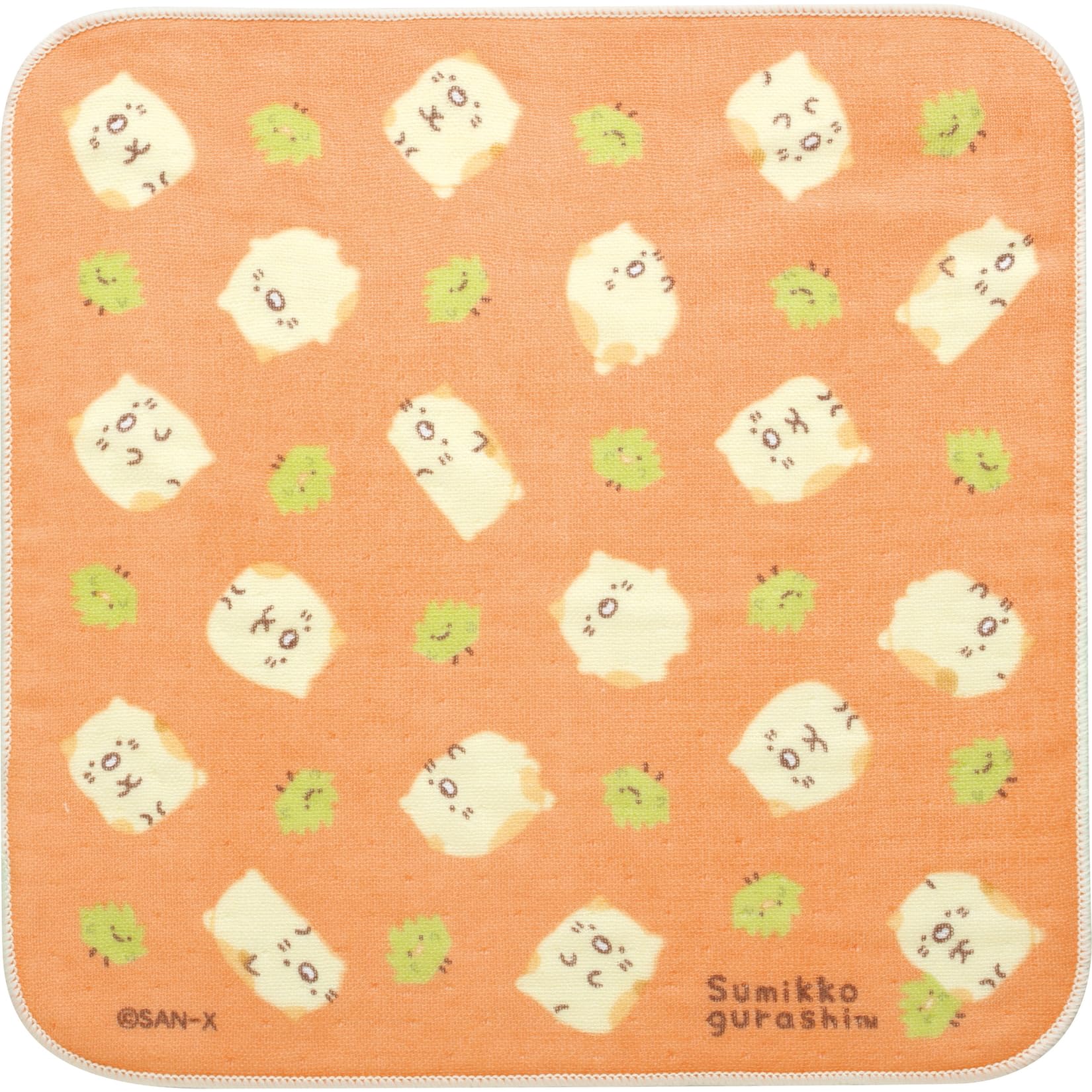 Мини-полотенце Sumikkogurashi Кот Трава CM46504 San-X - &