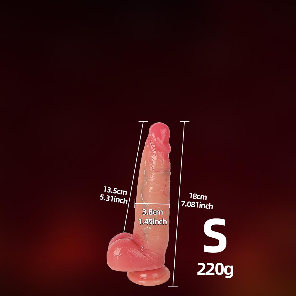 Velké realistické dildo pro ženy začátečnice Posuvná kůže předkožka Anální pochva Bodová stimulace G Umělý penis sexuální hračka masturbátor