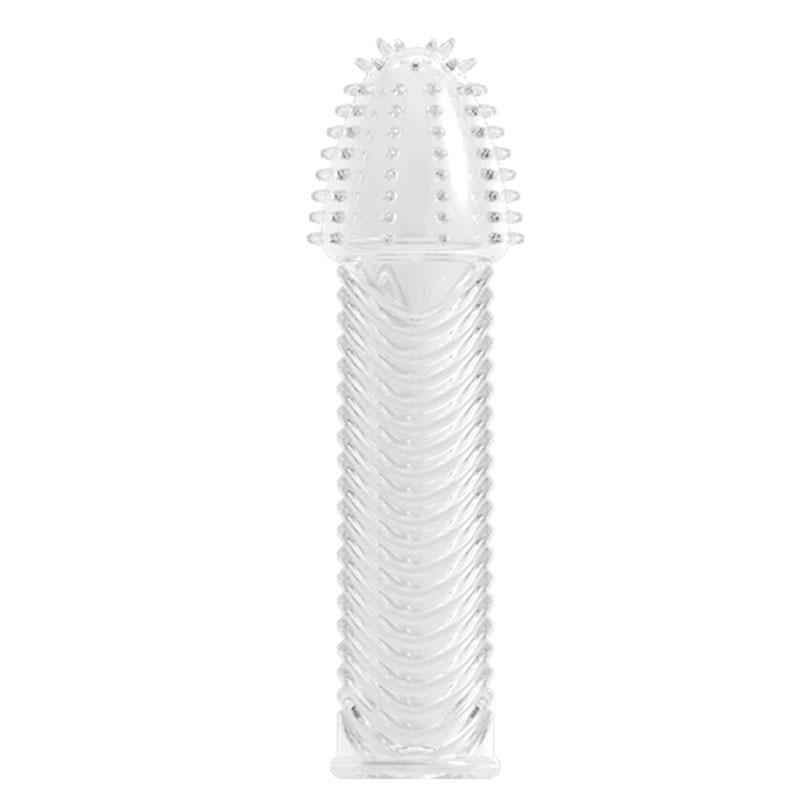 4pcs/set Reusable Condom Crystal Cock Rings Adult Sex Products Penis Sleeves Extension For Men