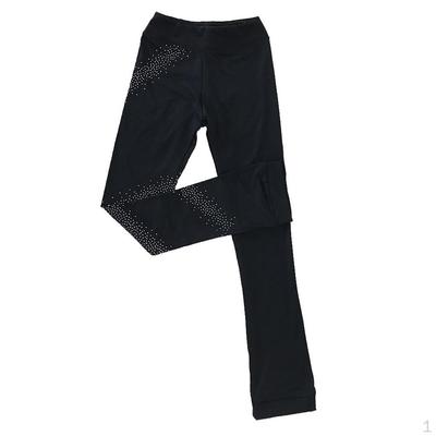 Pantalons de patinage durables Collants Patinage artistique Skinny Résistants au vent et à l'abrasion, Convient pour 175 cm