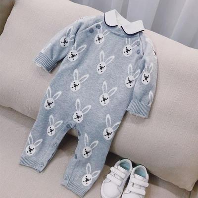 Knitted Baby Sweaters & Rompers for Spring & Autumn: Infant Onesies & Outdoor Styles