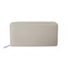 Elegant Horizontal Format Grey Synthetic Women's Wallet