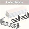 4pcs Wall Mounted Floating Shelf, Multi-Layer Organiser, Bathroom Iron Storage Rack Multifunctional Wall Decoration and Storage
