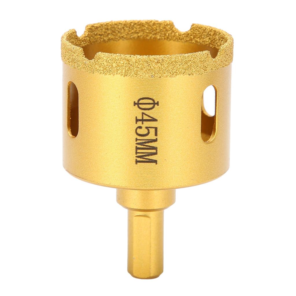 45mm Gelöteter Diamantbohrer Marmor Glas Keramikfliesen Lochsäge für Hand-Elektrobohrer