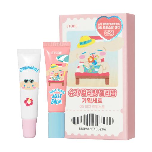 Etude Cozy Fixing Tint (Tanning Pochacco) / Sugar Coloring Jelly Balm (Tanning Cinnamoroll)