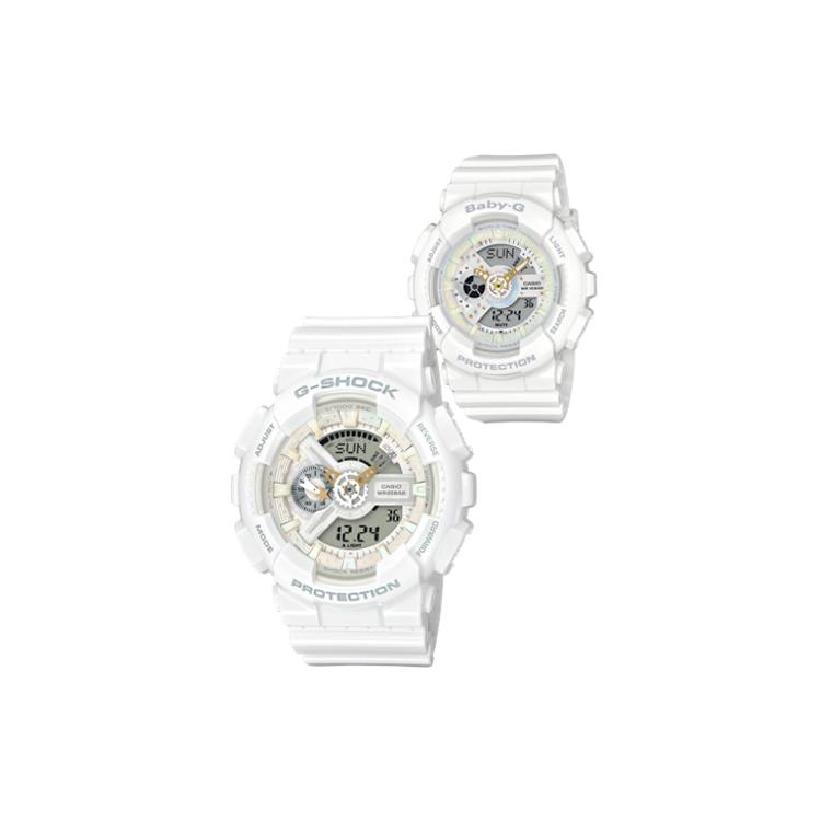 

CASIO LOV Quartz Movement Resin Strap Watch Unisex White Dial LOV-17A-7A White Strap
