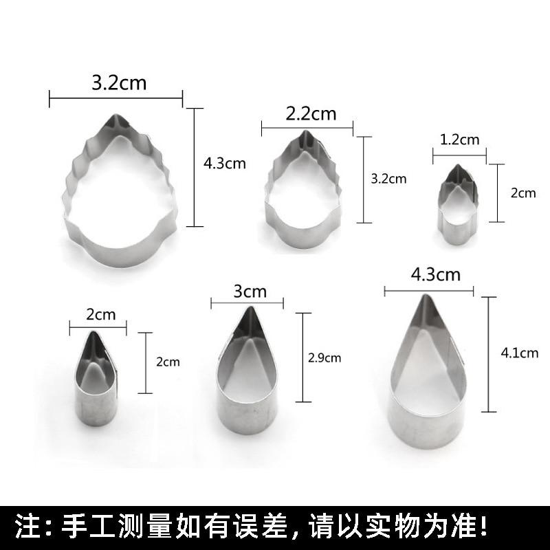 12-Piece Stainless Steel Flower Leaf Cake Molds - Silver Cake Decorating Tools for Baking