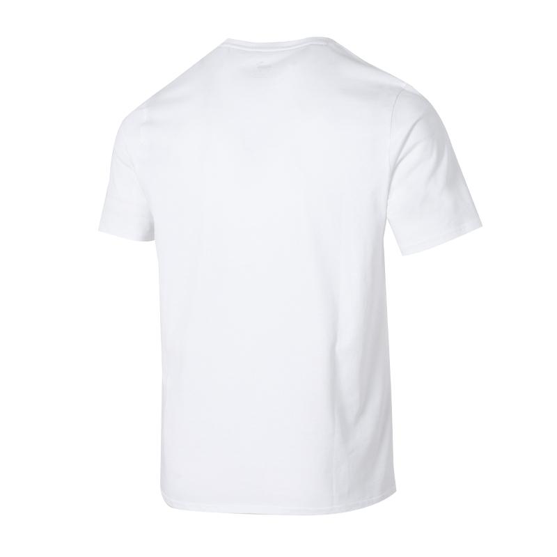 Puma Logo Embroidered Fitness Training Crew Neck Short Sleeve T-Shirt Men Tops White 658615-04