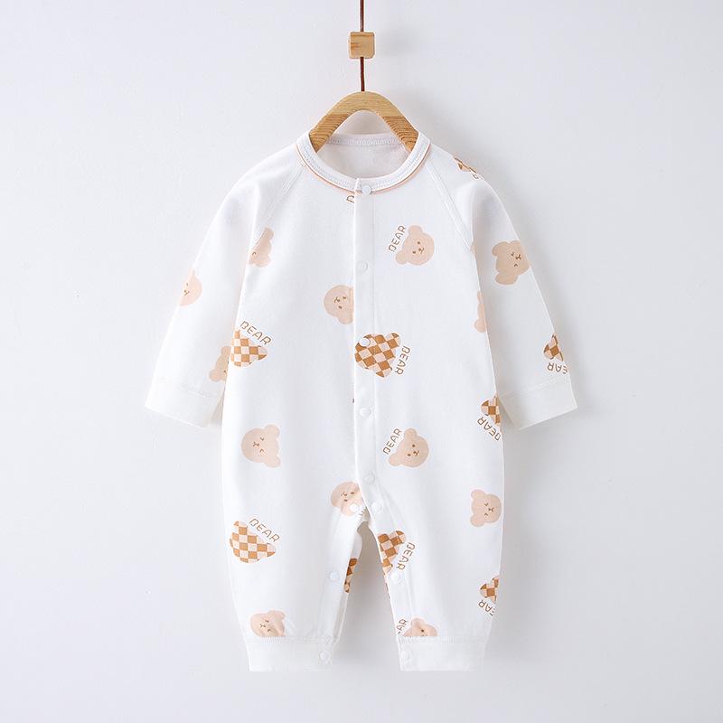 

Pure Cotton Long Sleeve Baby Romper - Spring/Autumn Newborn Bodysuit & Boneless Pajamas 80