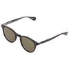 Garrett Leight Manzanita Sun Green Oval Unisex Sonnenbrille 2151 Bk Grn 50