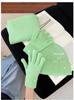 High quality% Australian wool solid color hat scarf gloves three-piece winter warm knitted suit women