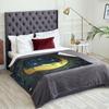 Golden Moon Star Blanket Soft Lightweight Throw Blankets Cozy Flannel Bed Throws for Sofa Couch Travel Home Room Bedroom Decor G