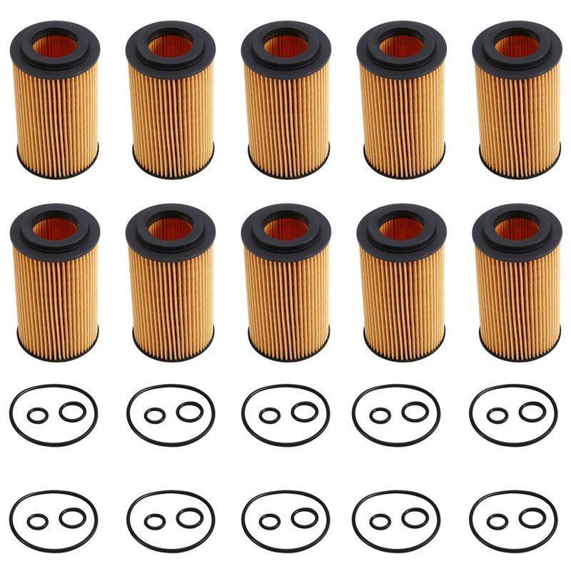10Pcs Oil Filter A6511800109 For Mercedes Benz C Class W204 C204 2011 2012 2013 2014 C220 C250 CDI AT OM651