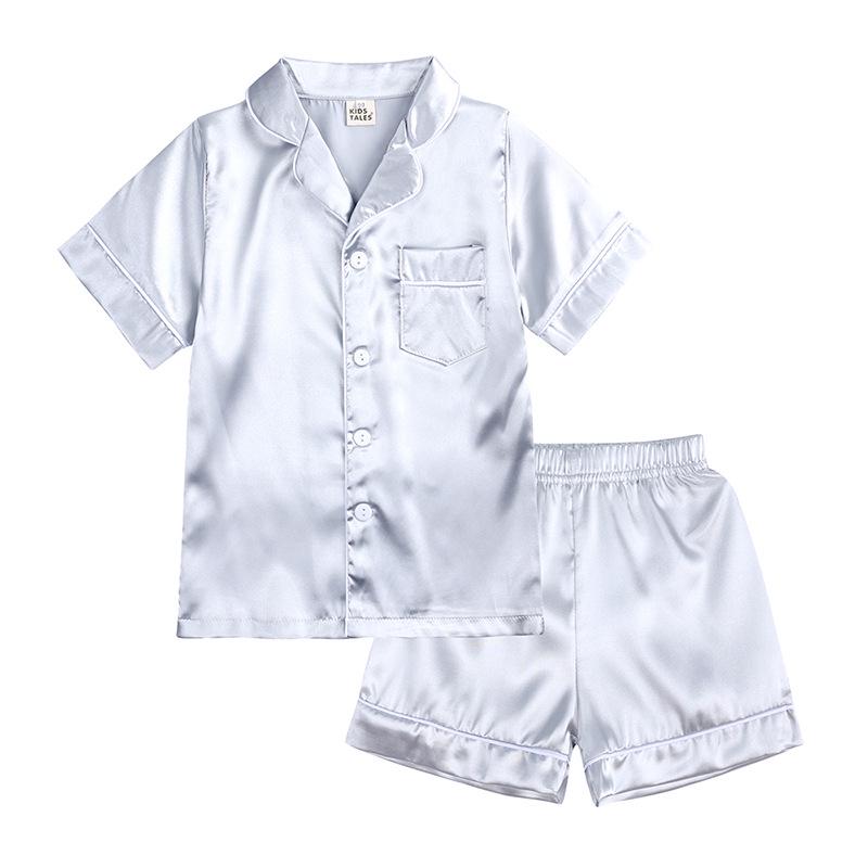 Kids Tales Summer Silk Pajama Set for Boys & Girls