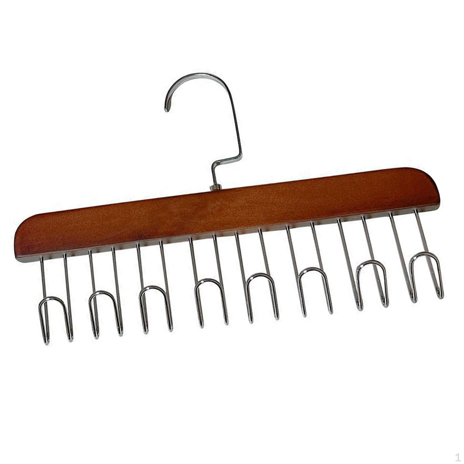 Премиальный деревянный органайзер для галстуков для хранения в шкафу Drak Brown 635₽