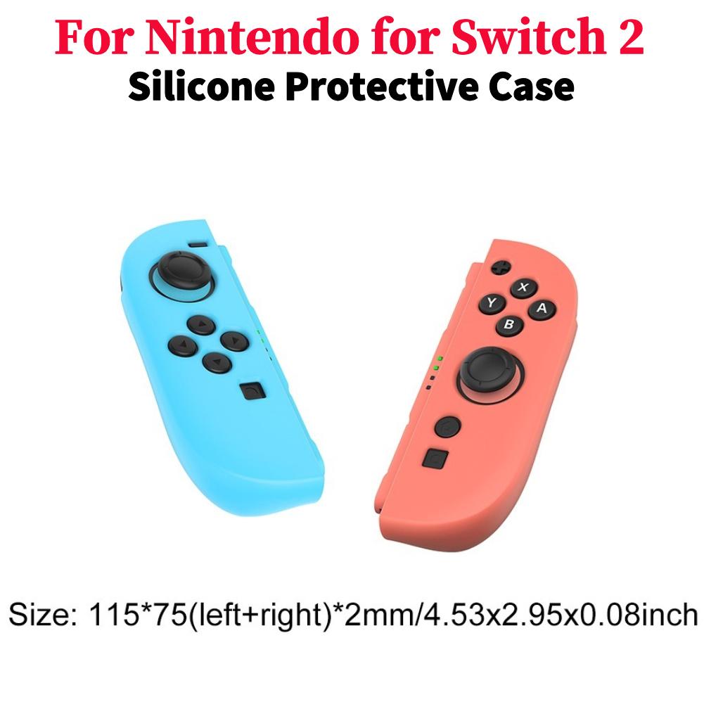 For Nintendo Switch 2 Joy-Con Controller Handle Silicone Protective Case Anti-Slip Protection Covers For NS 2 Game Controller