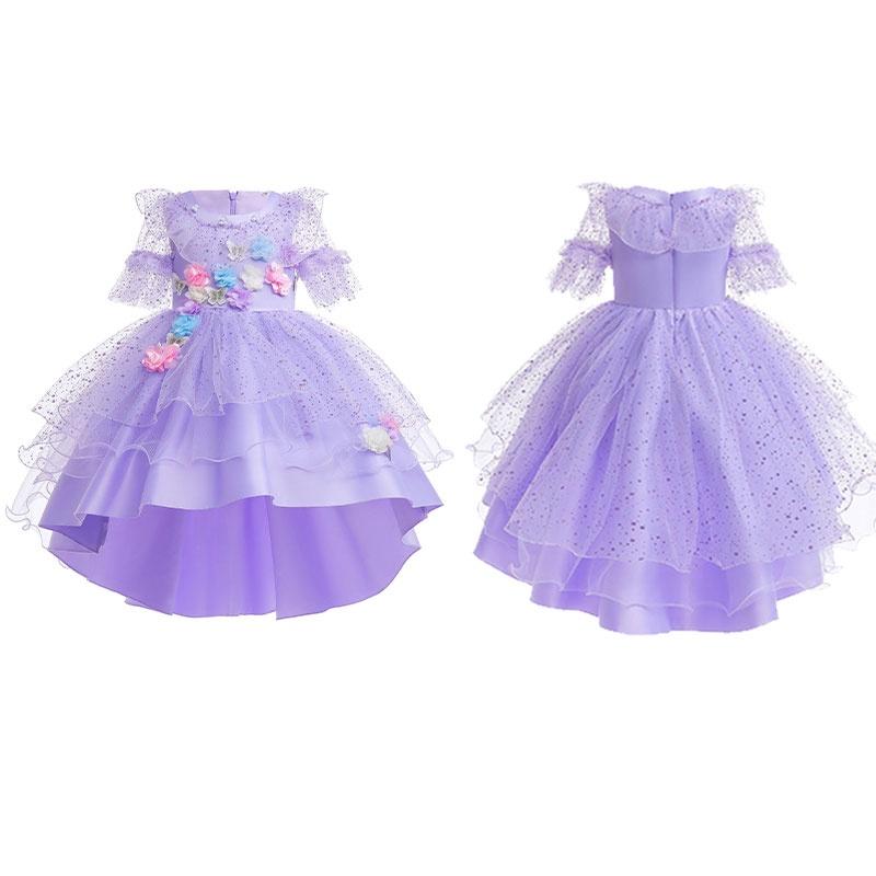 Incantevole Vestito da Principessa Casa Magica con Chiffon a Pois