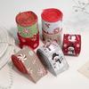Cartoon 2M/Roll Christmas Tree Ribbon DIY Fabric Gift Packaging Webbing Reinforced Edge Snowman Wreath Making Tool Party Decor