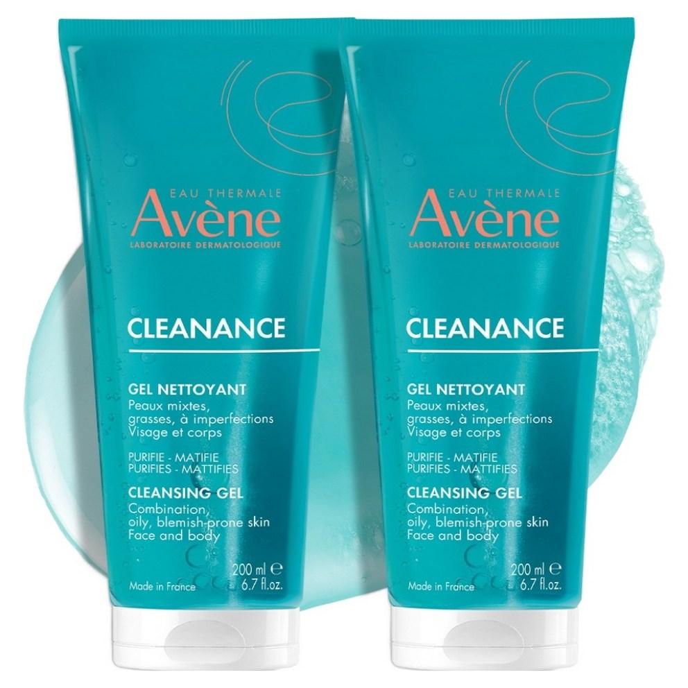 [Avène] Cleanance Cleansing Gel, 200ml, 2-Pack