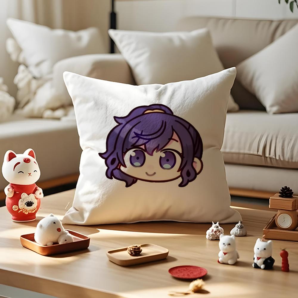 

AAzur Lane GAME Pillow Case Antidustmite Pillowcase Invisible Zipper Silky Short Plush Sofa Cushion Cover 30X30cm