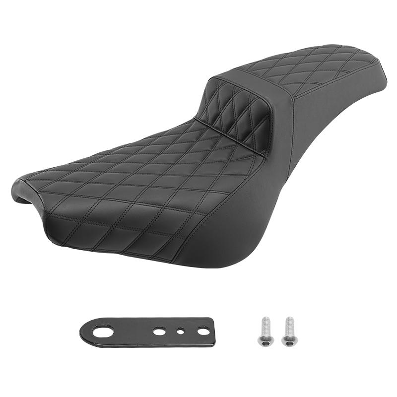 Two-Up Driver Passenger Seat For Harley Softail Standard Deluxe Street Bob 2018-2025 Motorcycle PU Leather Seat Cushions