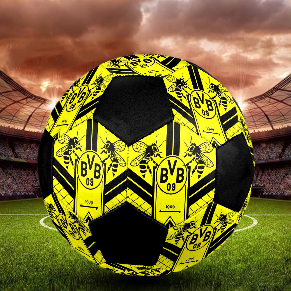 Borussia Dortmund Fußball Bunt Für Alle Altersgruppen Maschinengenäht PVC Wettkampfbereit Langlebig Hoher Rückprall.GRÖSSE5