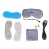 USB Electric Heated Eye Pad Fatigue Relief Blackout Sleep Steam Eye Patch Ice Breathable Silk Eye