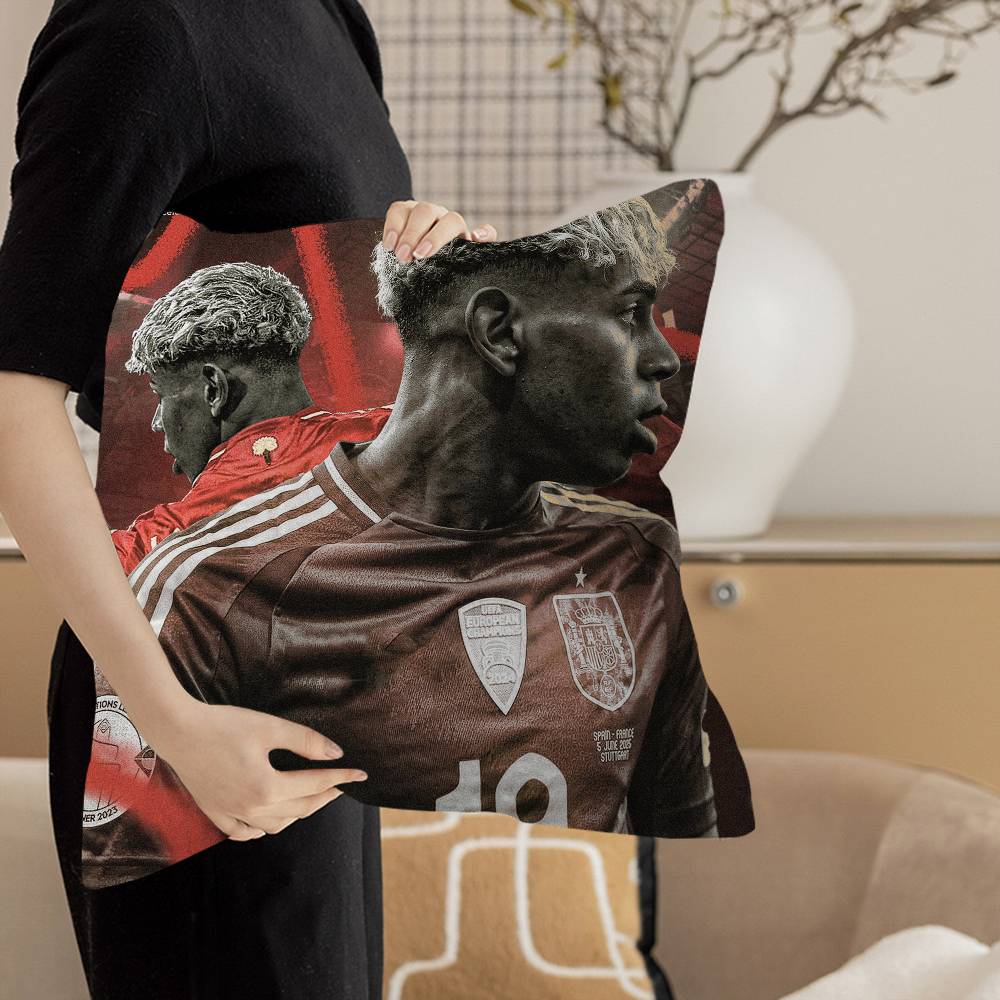 Popular Football Stars L-Lamine Y-Yamal Pillow Cover Design Cushion Cover Decor Holiday Decorati