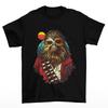 T-shirt Chewbacca Luna Uomo Unisex Star Wars Chewie Han Solo Jedi Sith Film Nuovo