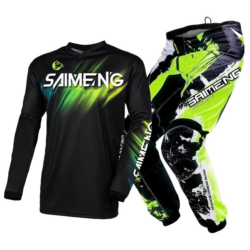 Motocross Kinder Set MX Trikot und Hose Kinder Set Dirt Bike MTB DH UTV Enduro Ausrüstung Kombi Off Road Jugend Rennanzug