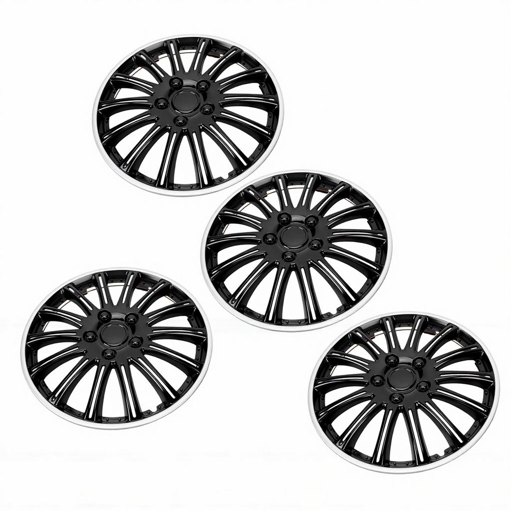 4PCS 14 Inch Wheel Hub Cap Snap Fit Wheel Rim Cap Universal for Cars Sedan SUV Trucks
