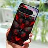 Modische Glas Hülle Für Google Pixel 9 Pro XL Gehärtetes Glas Schwarze Handy Hülle Für Google Pixel 9a Pixel9 Funda Schutz Hüllen
