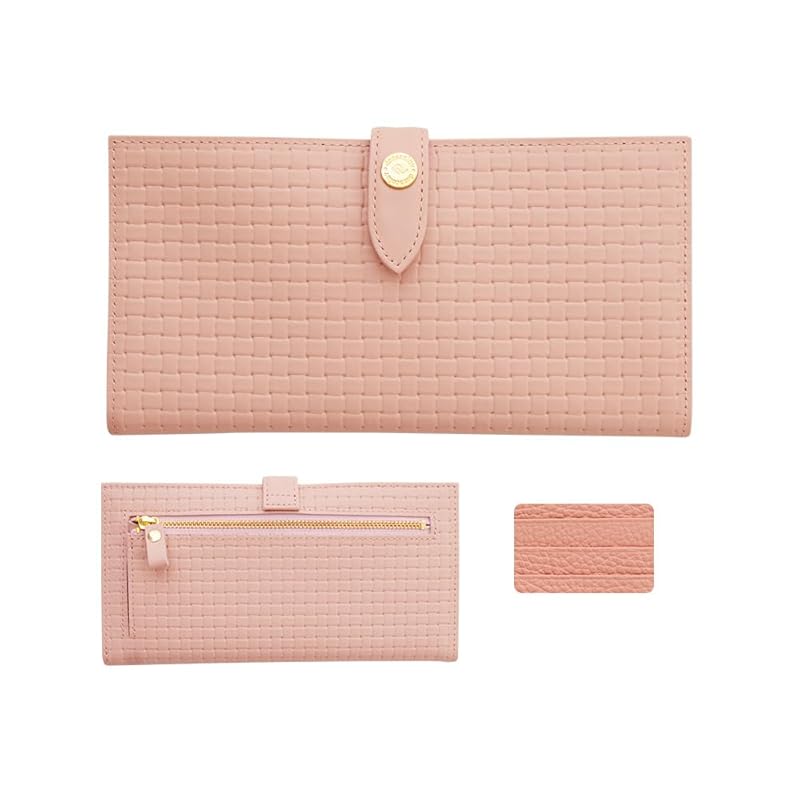 

doracoluv long wallet ladies thin slim wallet Teffy Tefi compact wallet made in Japan genuine leather large capacity Kobe brand Draco Love (cherry