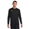 Nike Dri-FIT Park VII Jersey Longsleeve, Herren schwarzes Langarmshirt