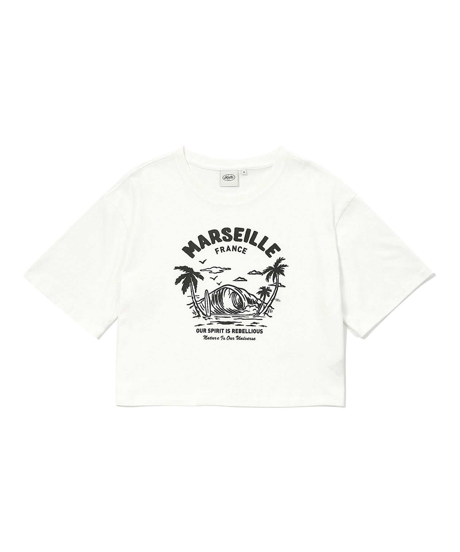 Крутая тропическая женская футболка белая White/S