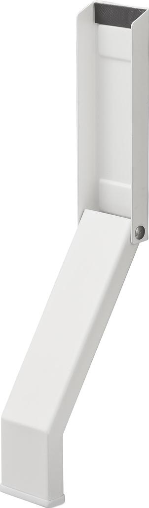 Yamazaki Jitsugyo 3720 Magnetisk Sammenleggbar Dørstopper Hvit x D7 x H28cm Tower Sterk Magnet Enkel Montering Inngangsdør Betjenbar med en Fot