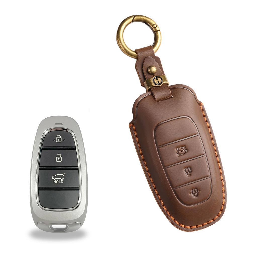 Car Key Case Suitable For Modern Car Key Case Staria/Sonata Sonata Leather Protective Case Buckle