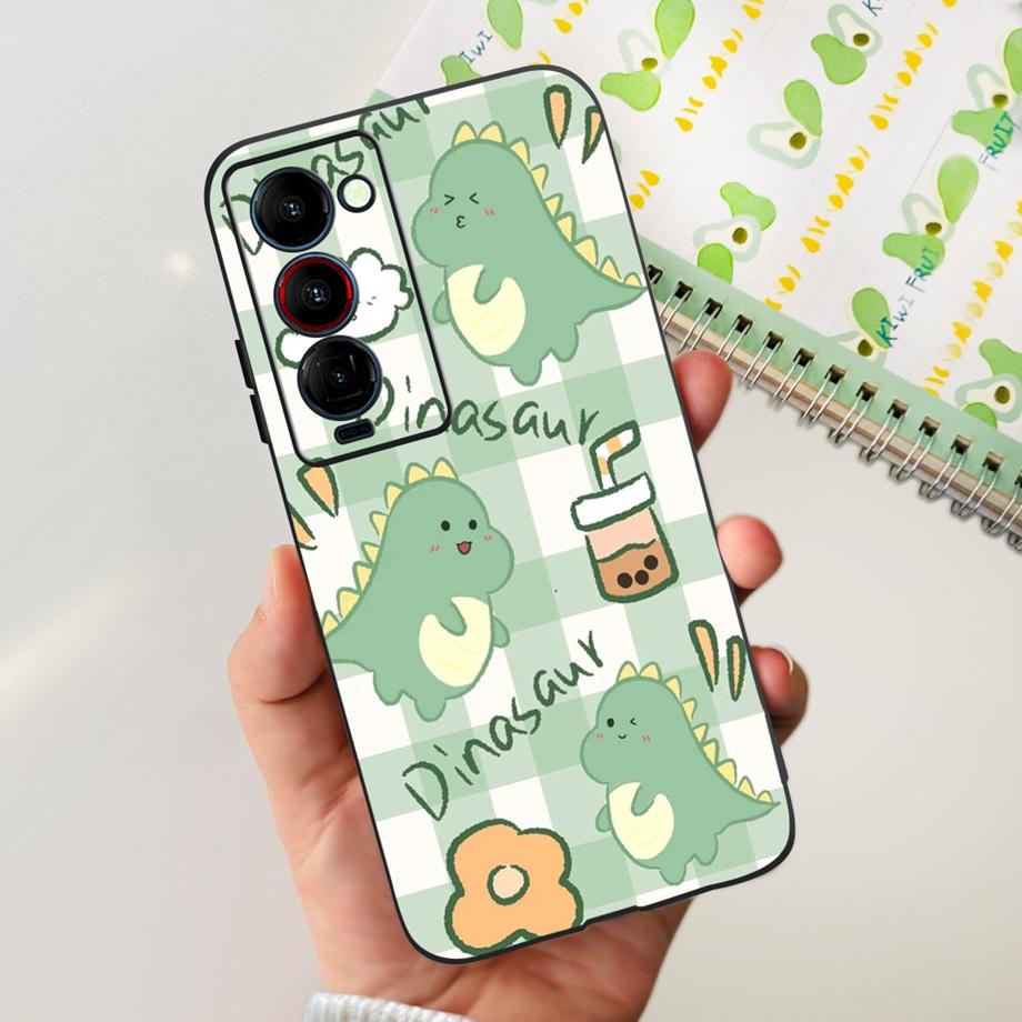 For Tecno Camon 18 P 18 Premier Camon18 Phone Case Capa Soft Liquid Silicone Bumper Etui Animals Flower Printed Funda Camon18
