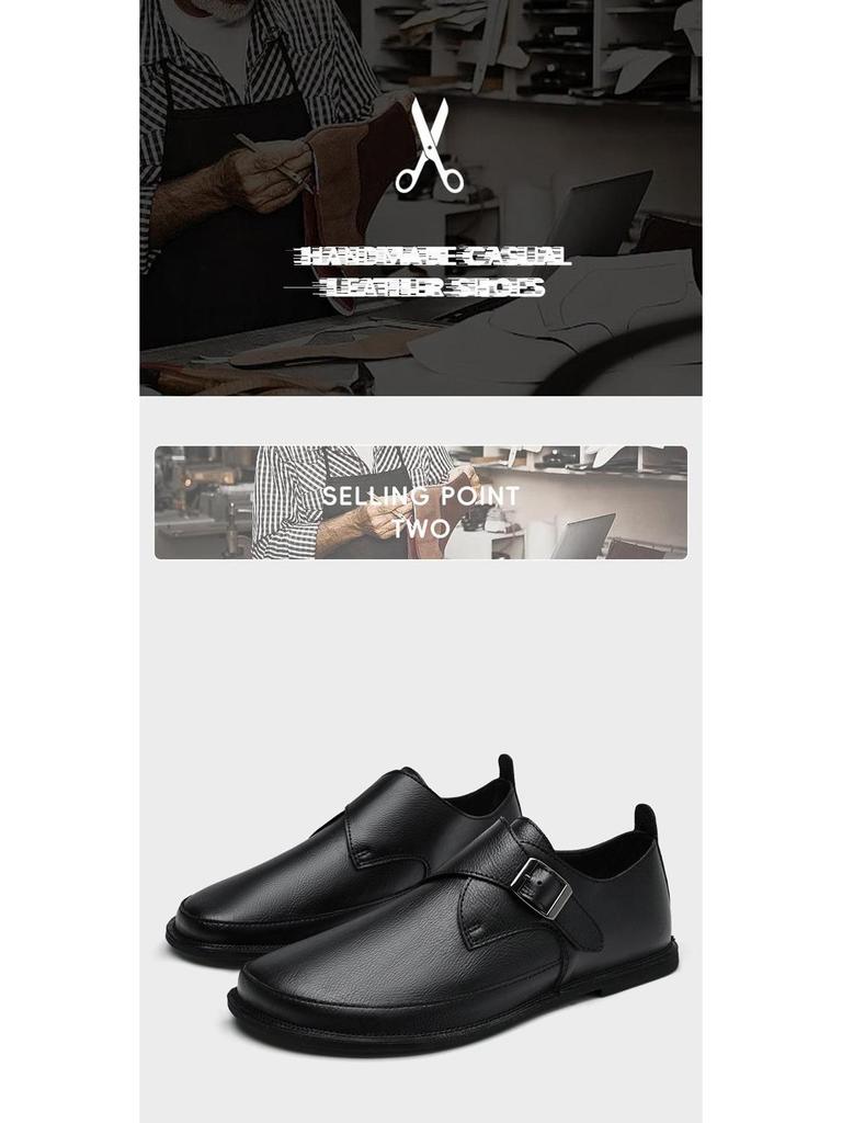 Herren Vielseitige Echtleder Freizeitschuhe, Größen 45-47, mit Weichsohlen für täglichen Komfort.