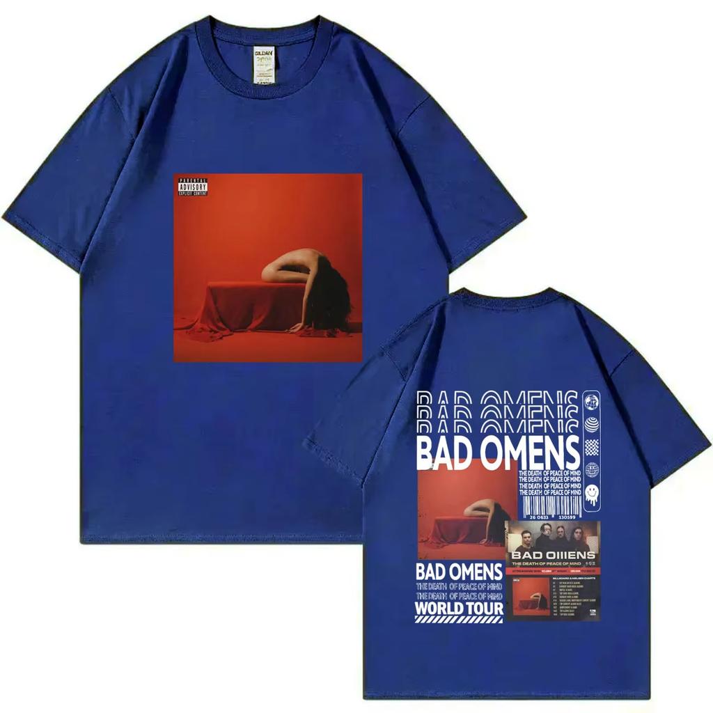 Bad OUnisexs Rock Bands Album World Tour Poster Graphic T Shirts High Street Trend Fashion Tshirts Summer Oversized Cotton Tshirt