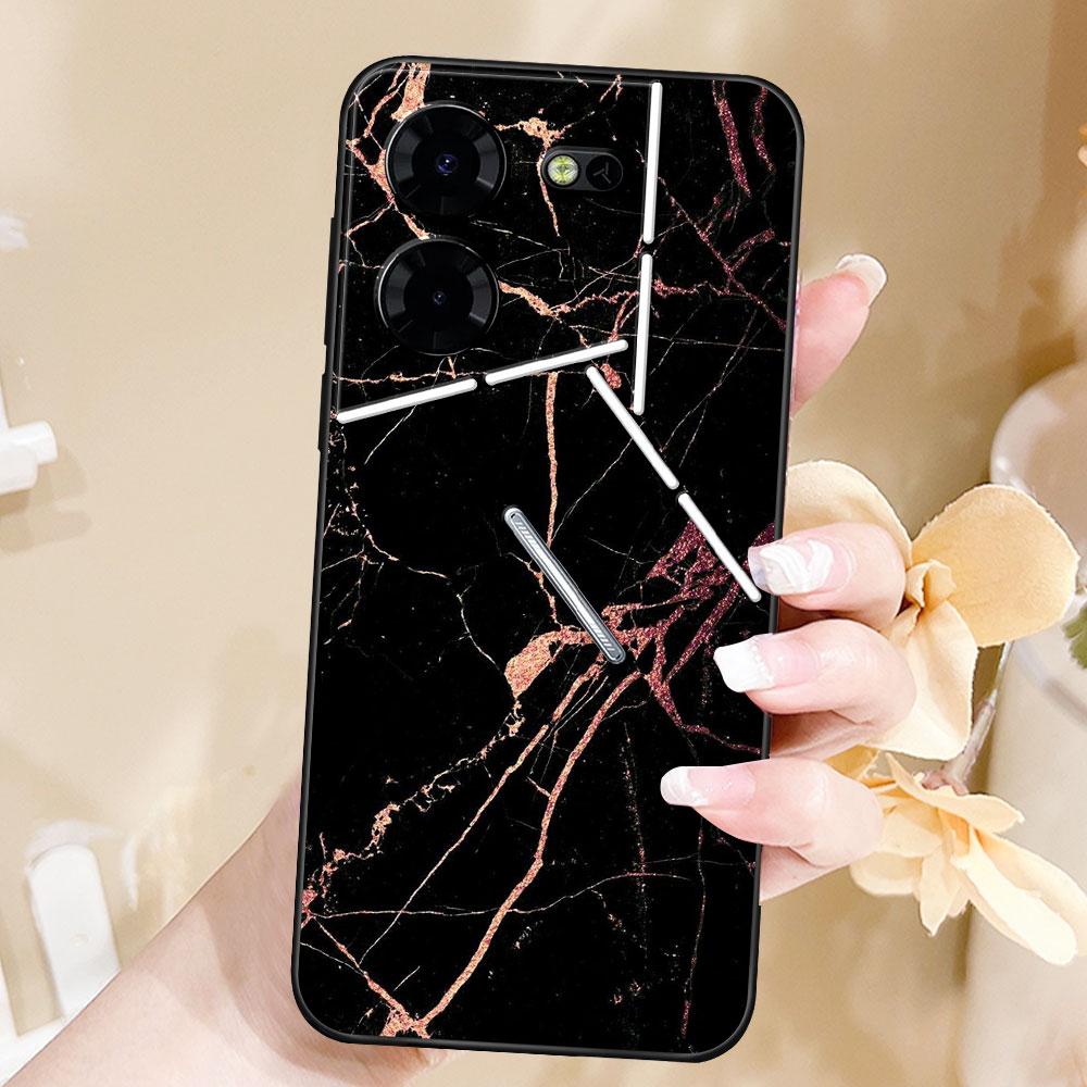 Case For Tecno Pova 5 Pro Coque TPU Soft Silicone Fashion Phone Funda For Tecno Pova 5 Cute Bumper Back Cover Cool Capa Marble