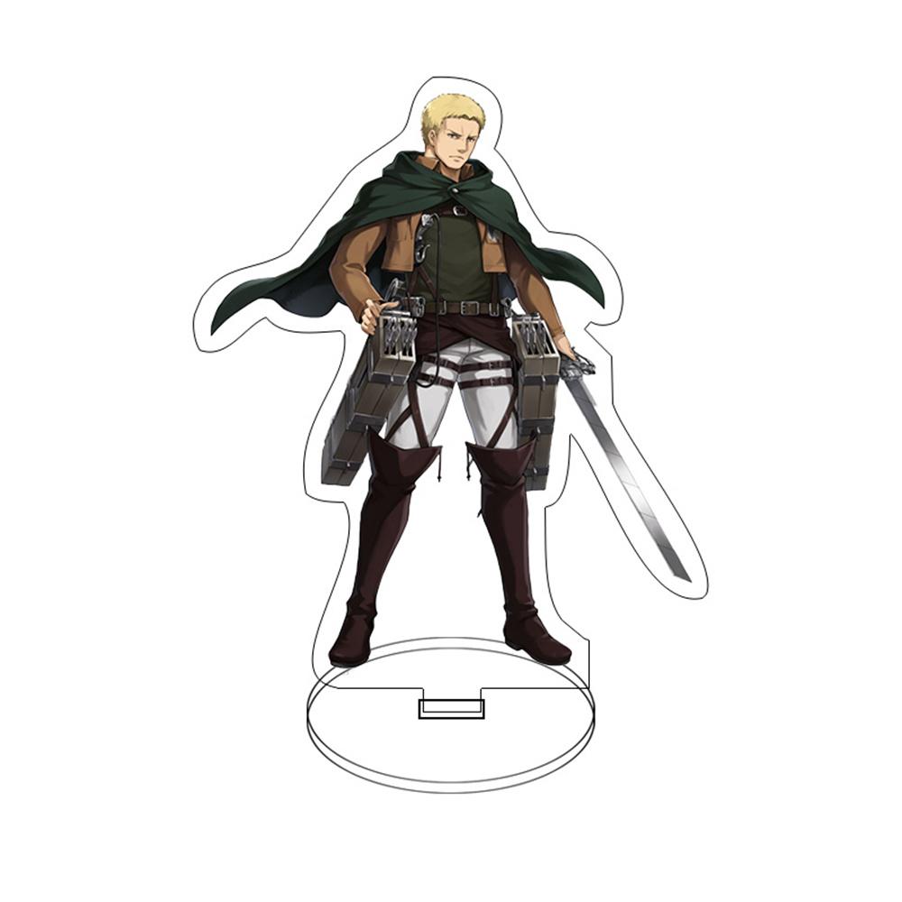 Charm Anime Fans Gifts HD Figure Attack on Titan Alan Yeager Hanji Zoe Acrylic Stand Model Desktop Decoration Series 15cm
